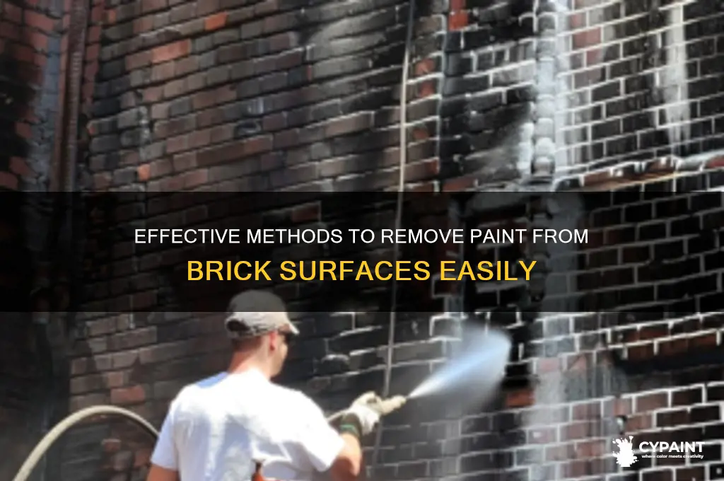 how to take paint off of brick
