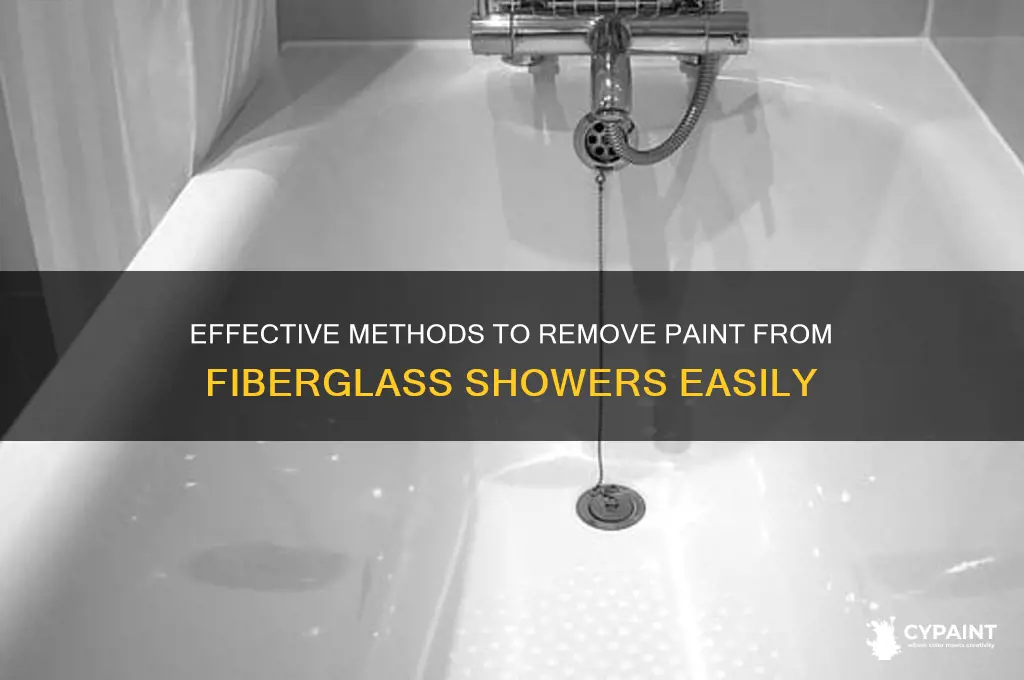 how to take paint off of fiberglass shower