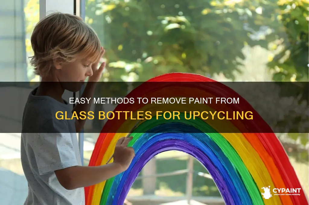 how to take paint off of glass bottle