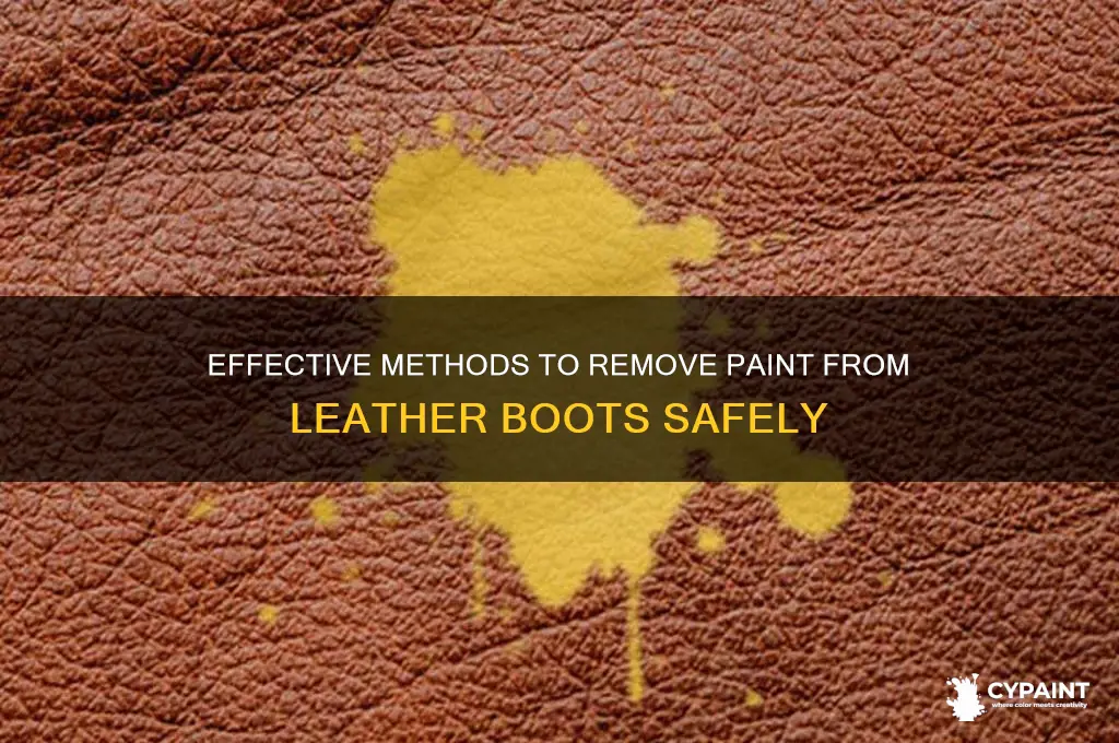 how to take paint off of leather boots