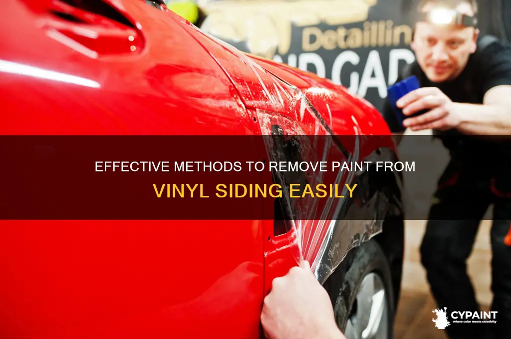 how to take paint off of vinyl siding