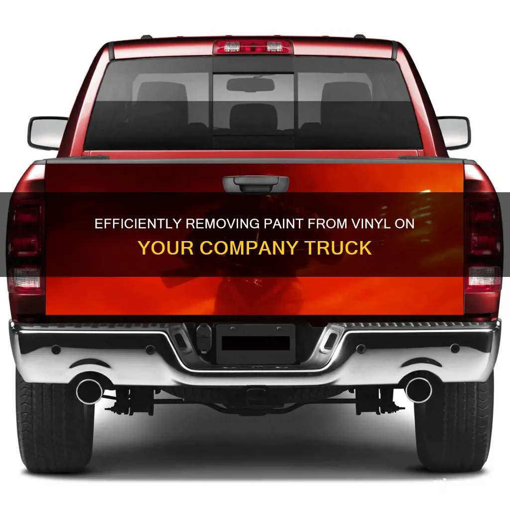 how to take paint off vinyl on company truck