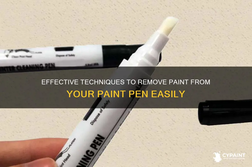 how to take paint out of paint pen