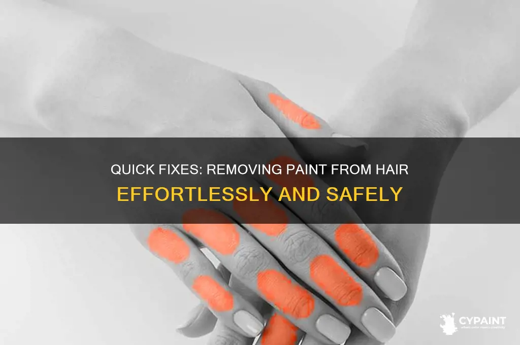 how to take paint out of your hair