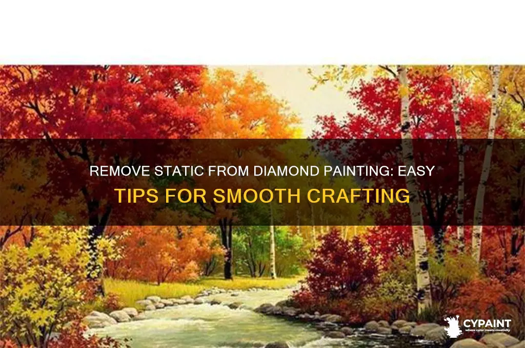 how to take static off paint with diamonds