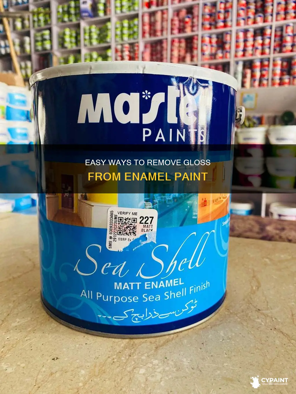 how to take the gloss out of enamel paint