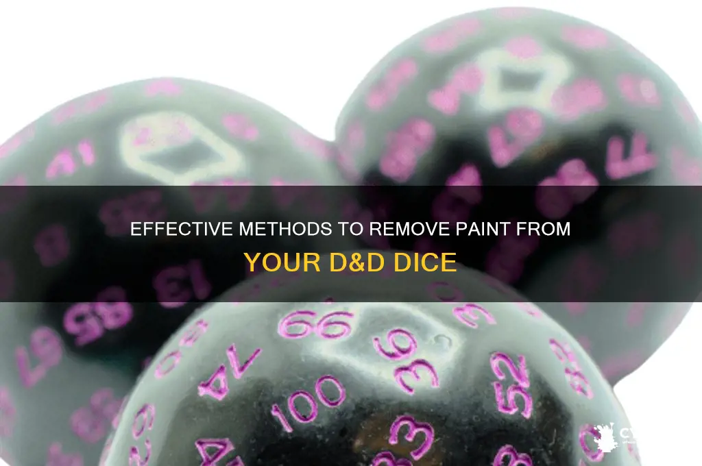 how to take the paint off dnd die