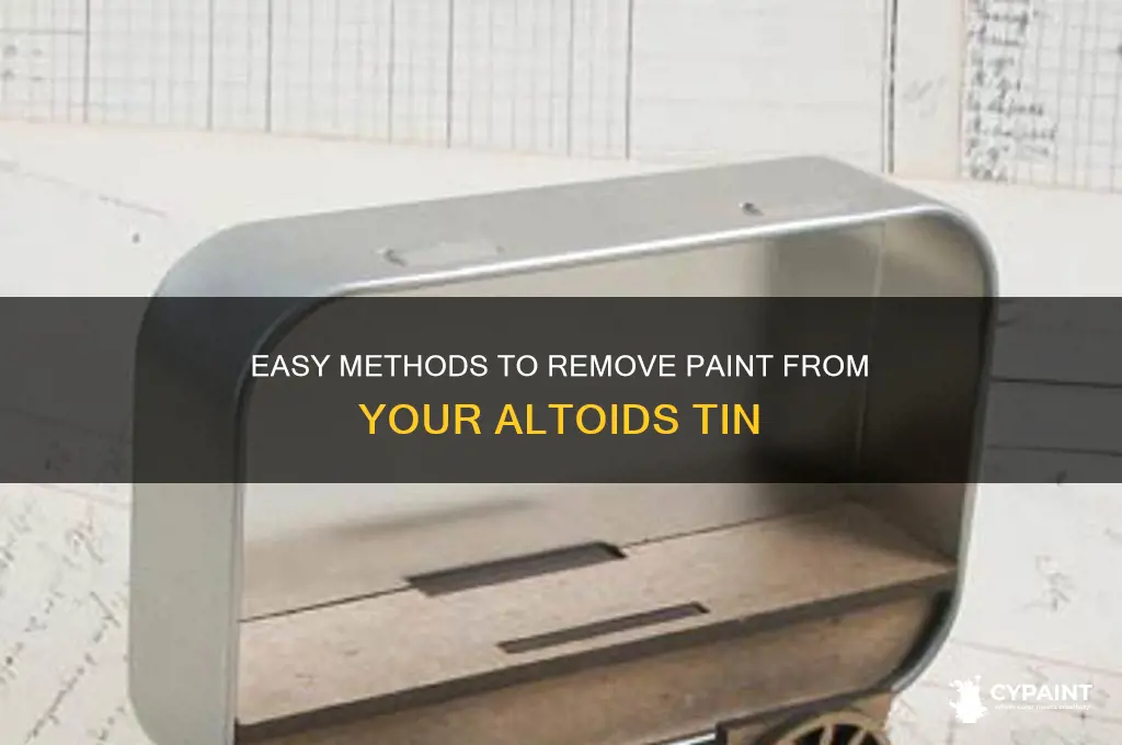how to take the paint off of an altoids tin