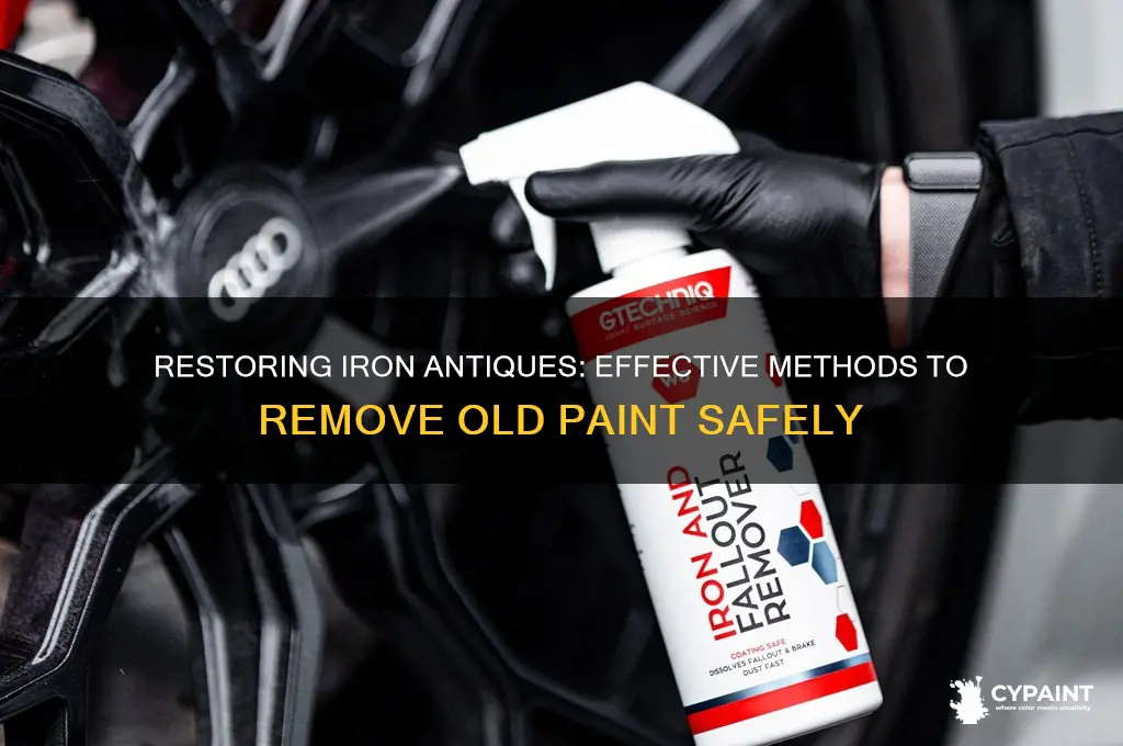 how to take the paint off of an iron antique