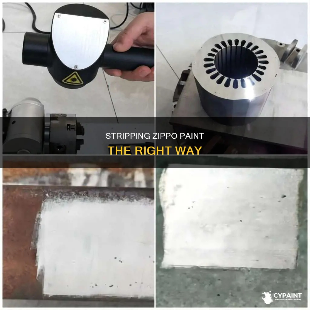 how to take the paint off off a zippo