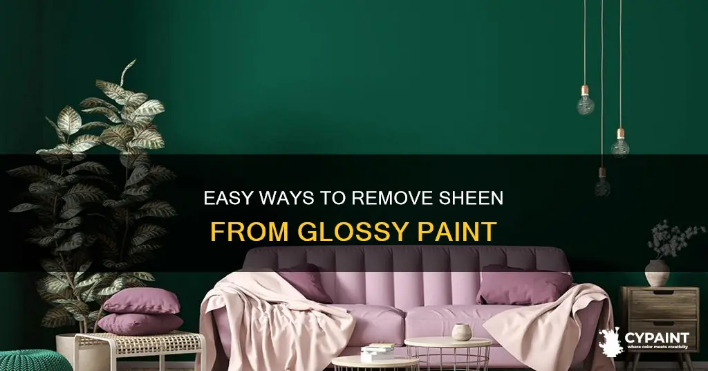 how to take the sheen gloss out of paint