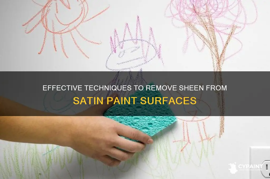 how to take the shine off satin paint