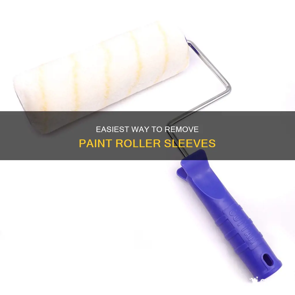 how to take the sleeve of a paint roller