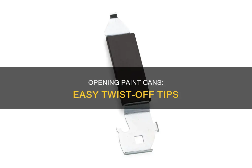 how to take the top off a paint can