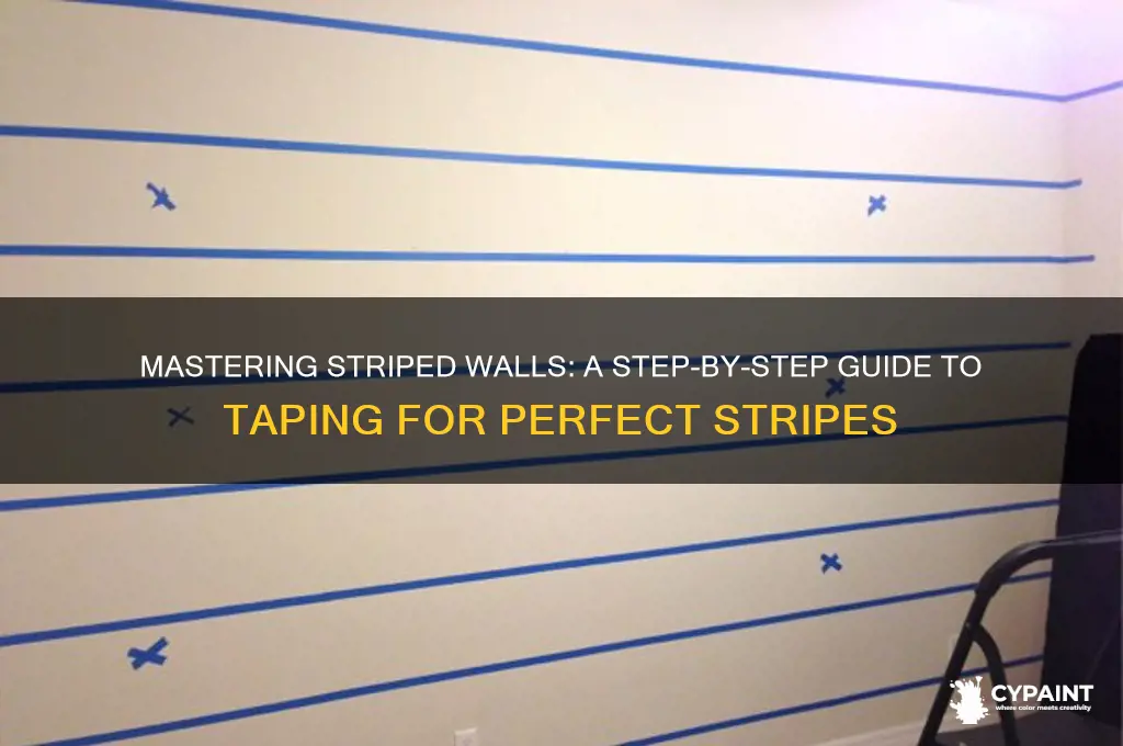 how to tape a room for painting stripes