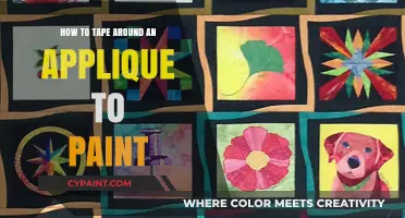 Mastering Applique Painting: Taping Techniques for Flawless Edges and Results
