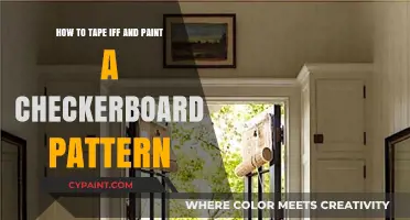 Taping and Painting a Checkerboard: A Step-by-Step Guide