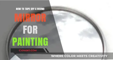 Taping a Round Mirror for Painting: A Step-by-Step Guide