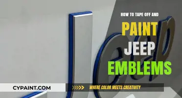 DIY Guide: Taping and Painting Jeep Emblems for a Custom Look