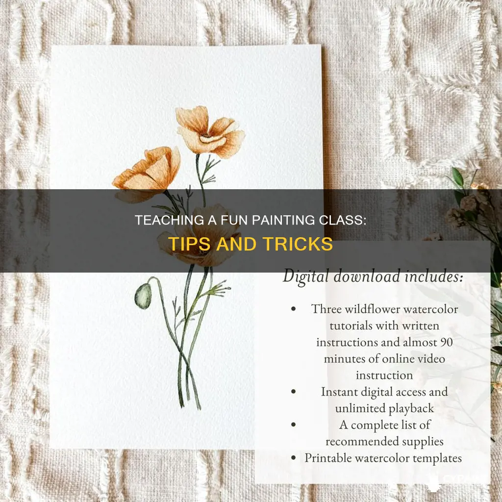 how to teach a painting with a twist class