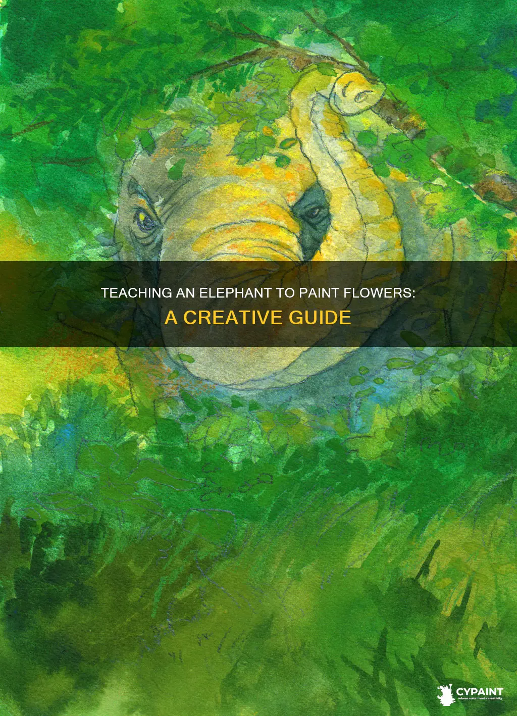 how to teach an elephant how to paint flowers
