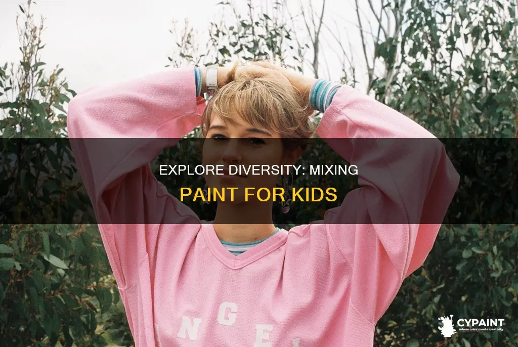 how to teach kids about diversity when mixing paint