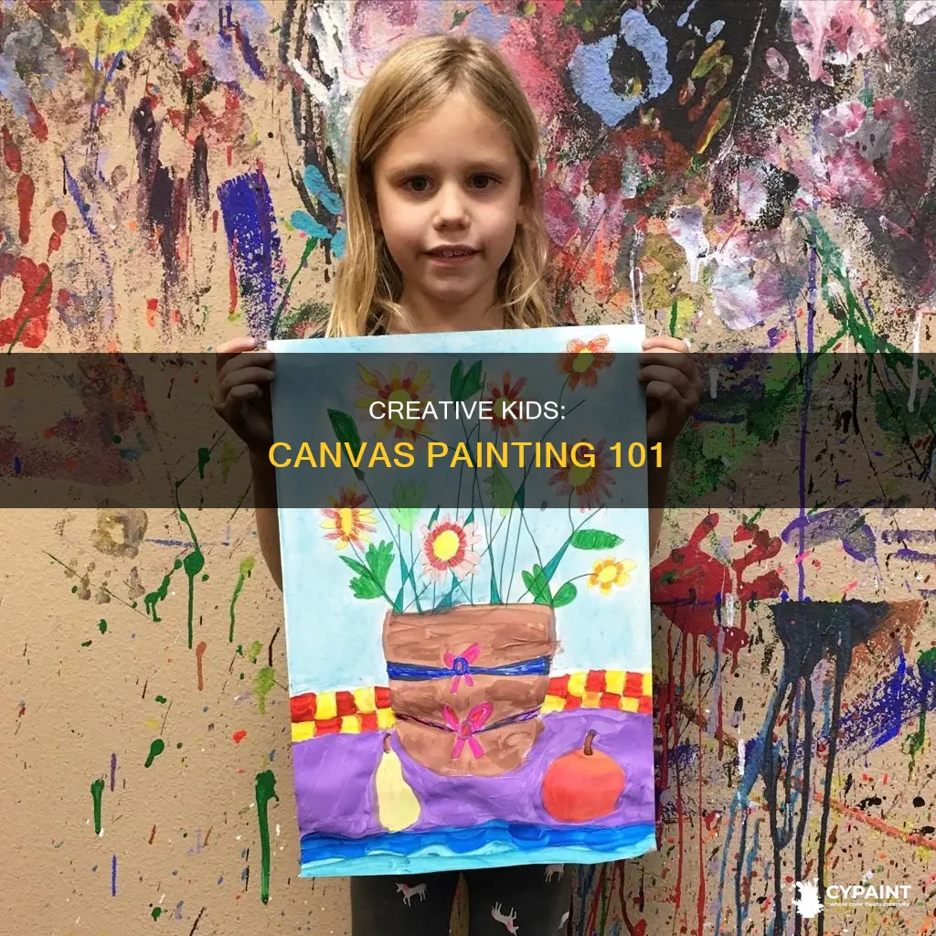 how to teach kids hot to paint on canc