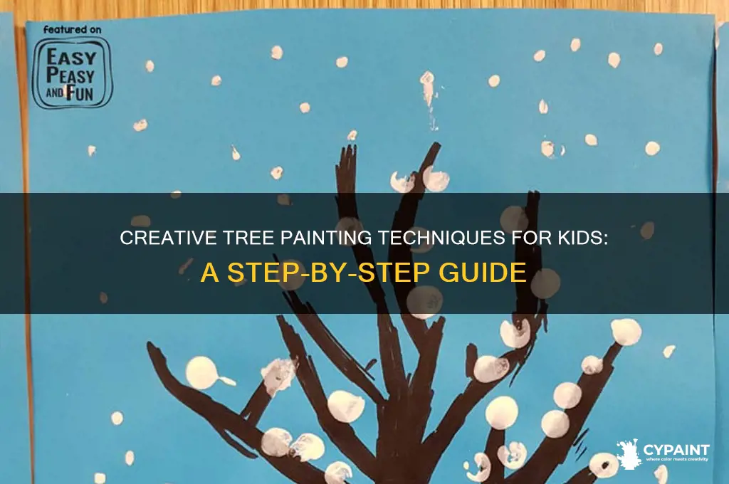how to teach kids how to paint trees