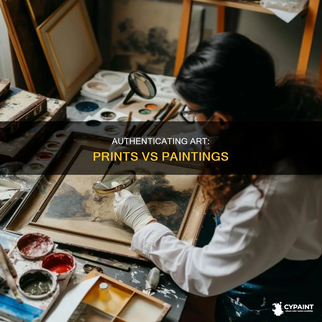 how to tell a print from a real painting