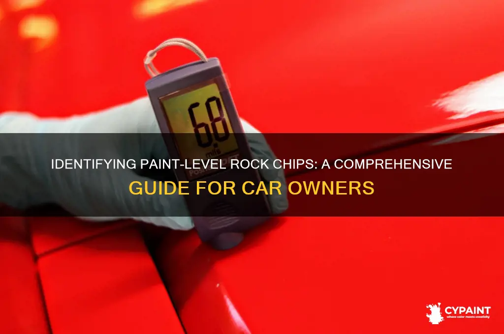 how to tell a rock chip has reached paint level