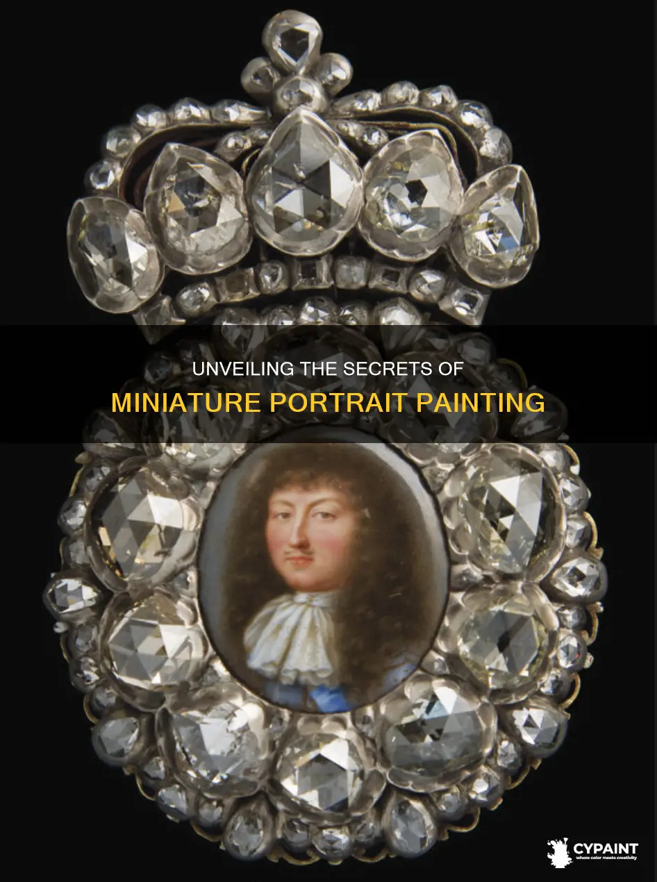 how to tell if a miniature portrait is painted