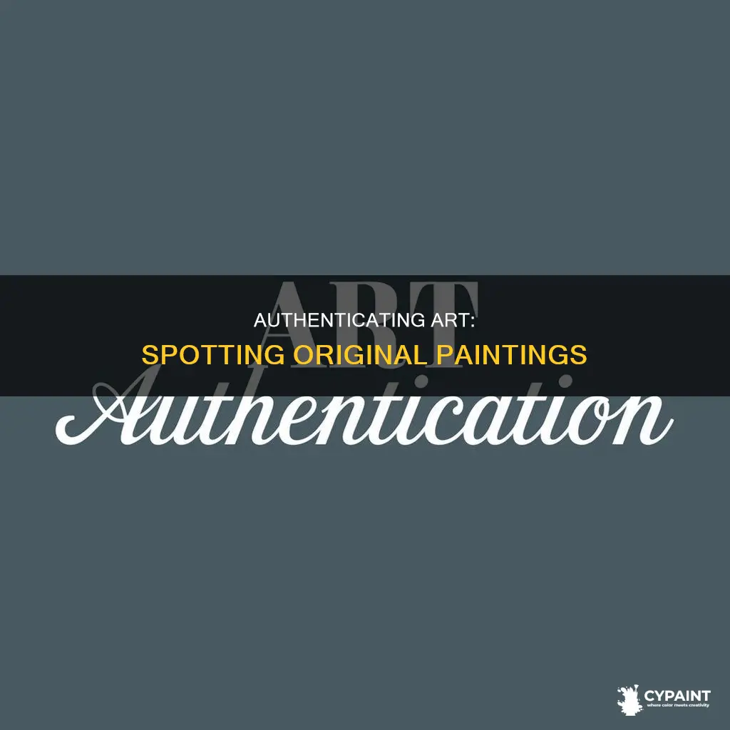 how to tell if a painting is an original
