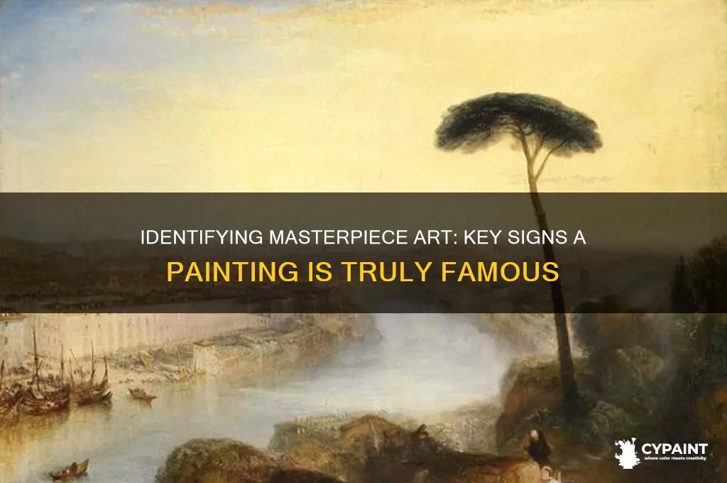 how to tell if a painting is famous