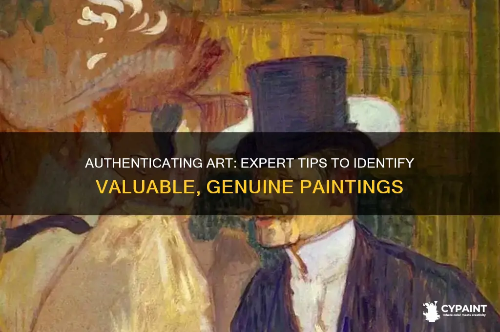 how to tell if a painting is valuable or real