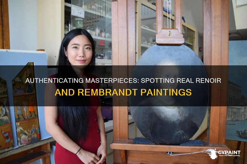 how to tell if a renoir rembrandt painting is real