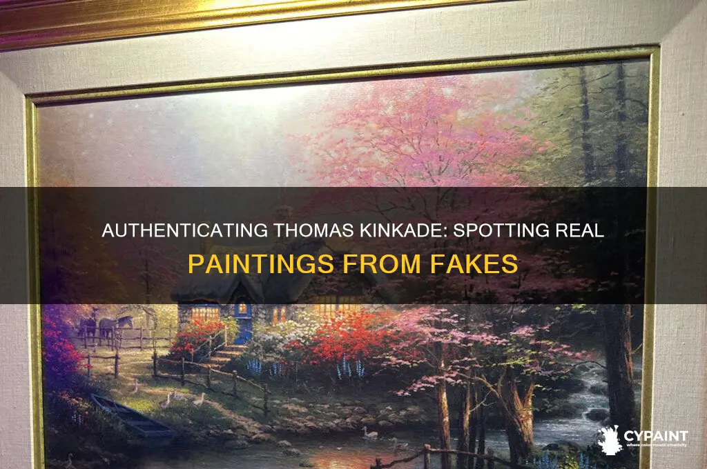 how to tell if a thomas kinkade painting is real