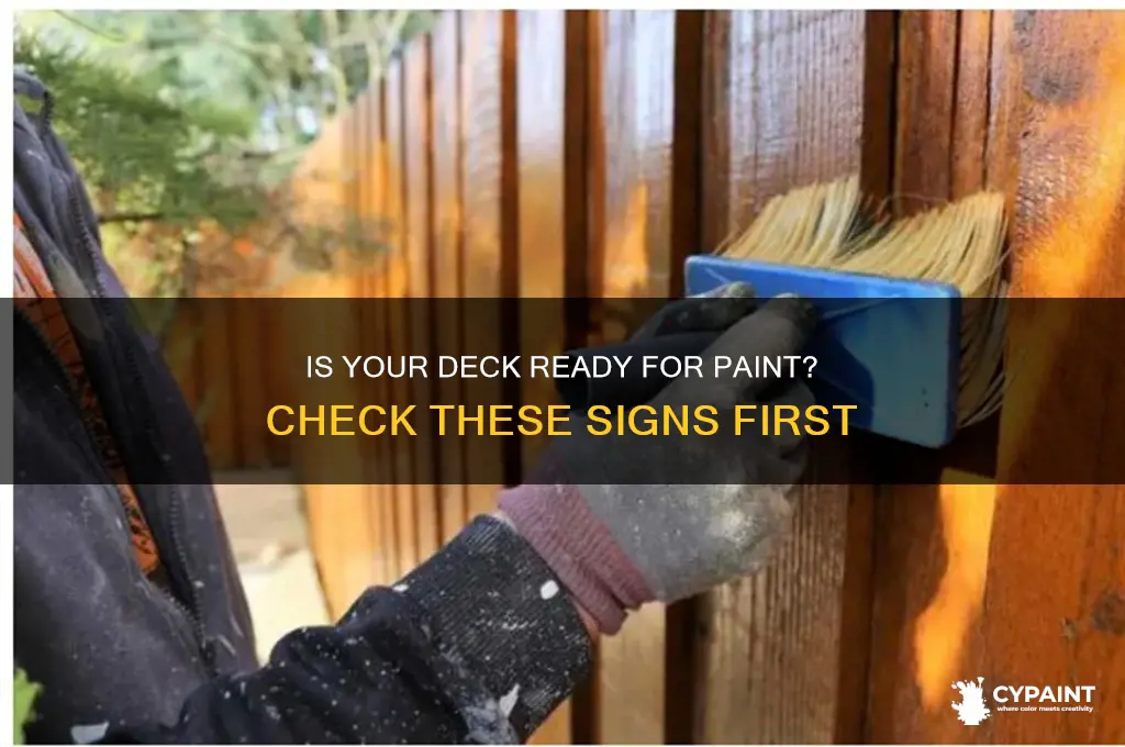 how to tell if deck is dry enough to paint