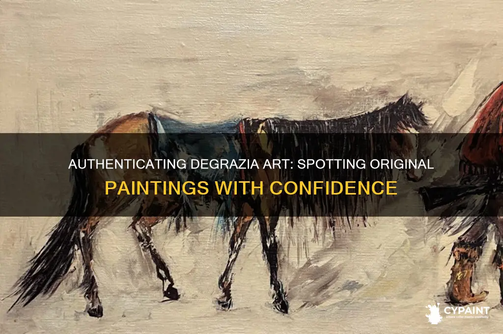 how to tell if degrazia painting is original