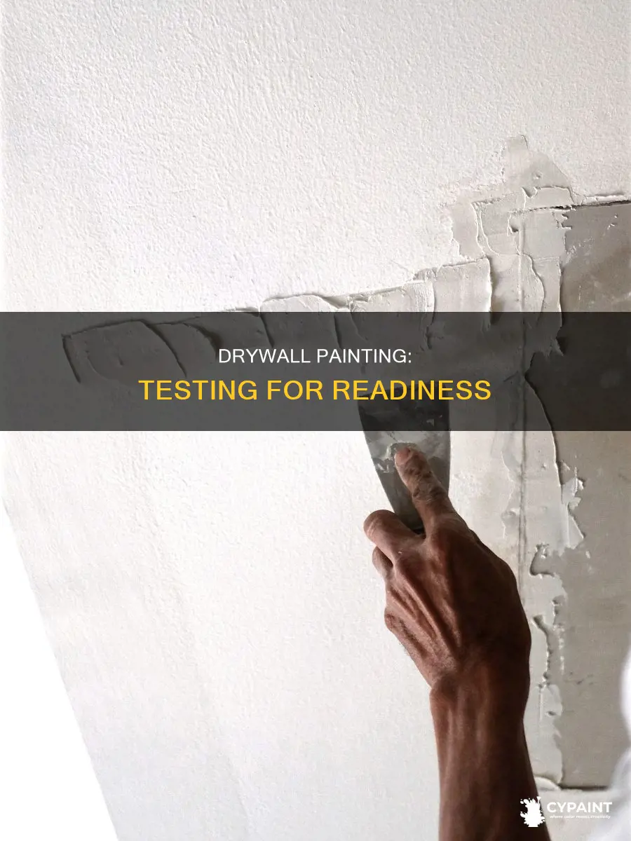 how to tell if drywall is ready to paint