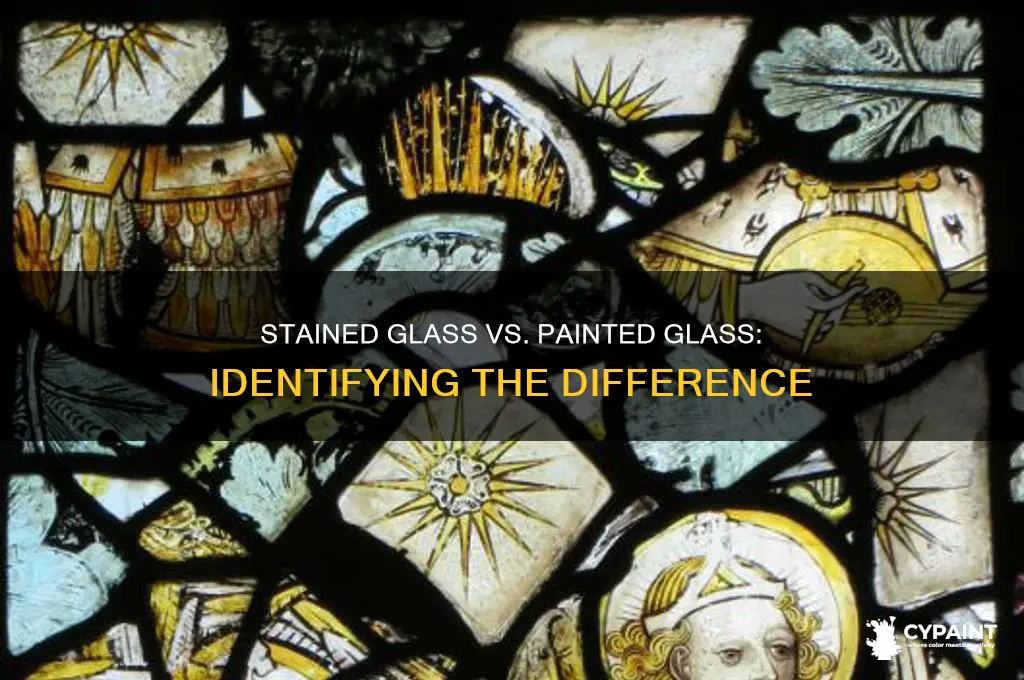 how to tell if its stained glass or painted glass