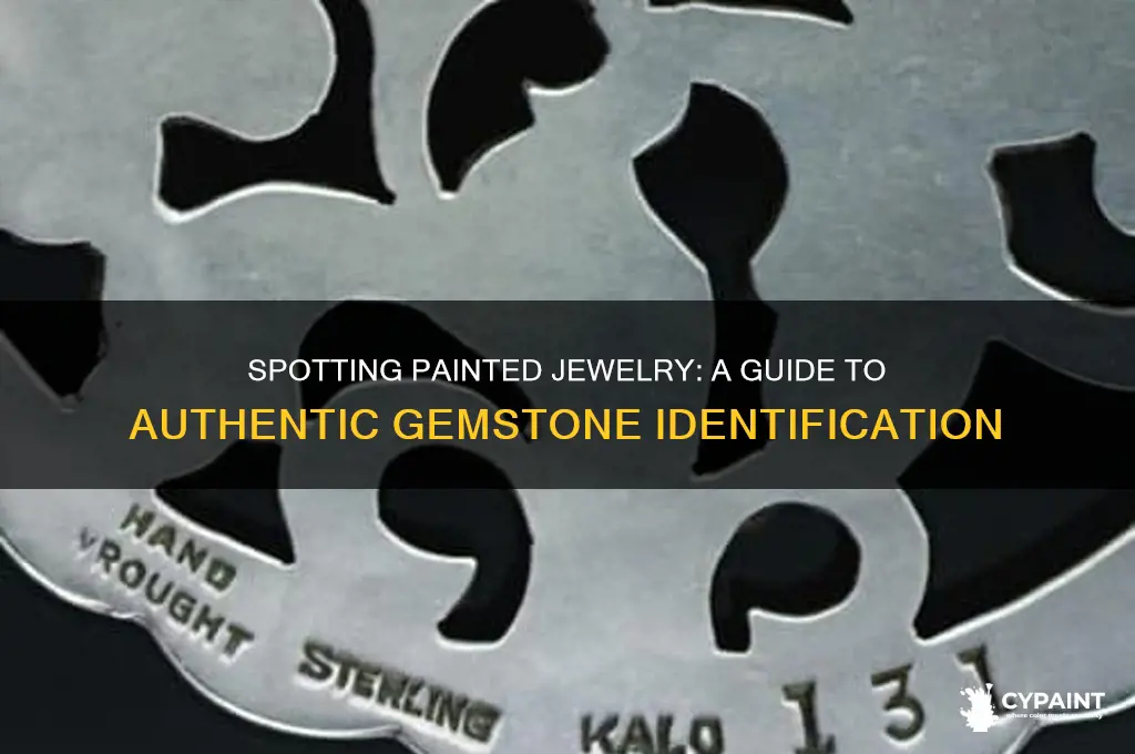 how to tell if jewelry has been painted