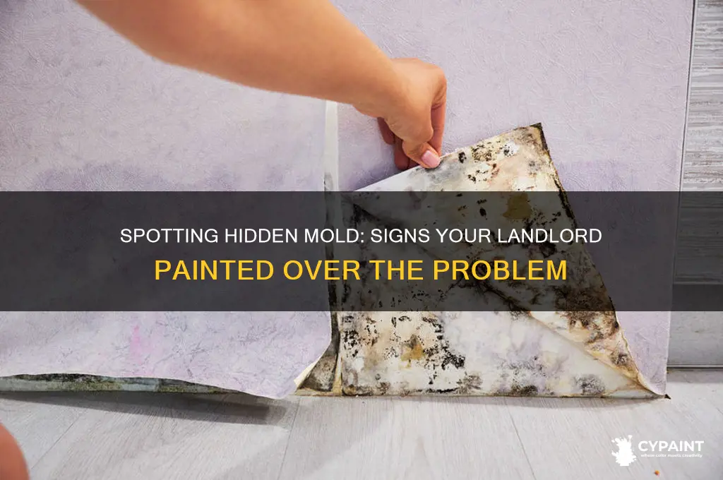 how to tell if landlord painted over mold