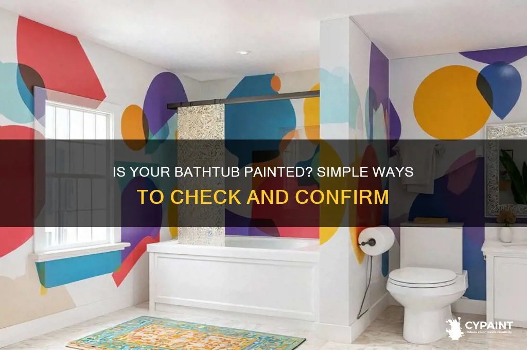 how to tell if my bathtub is painted