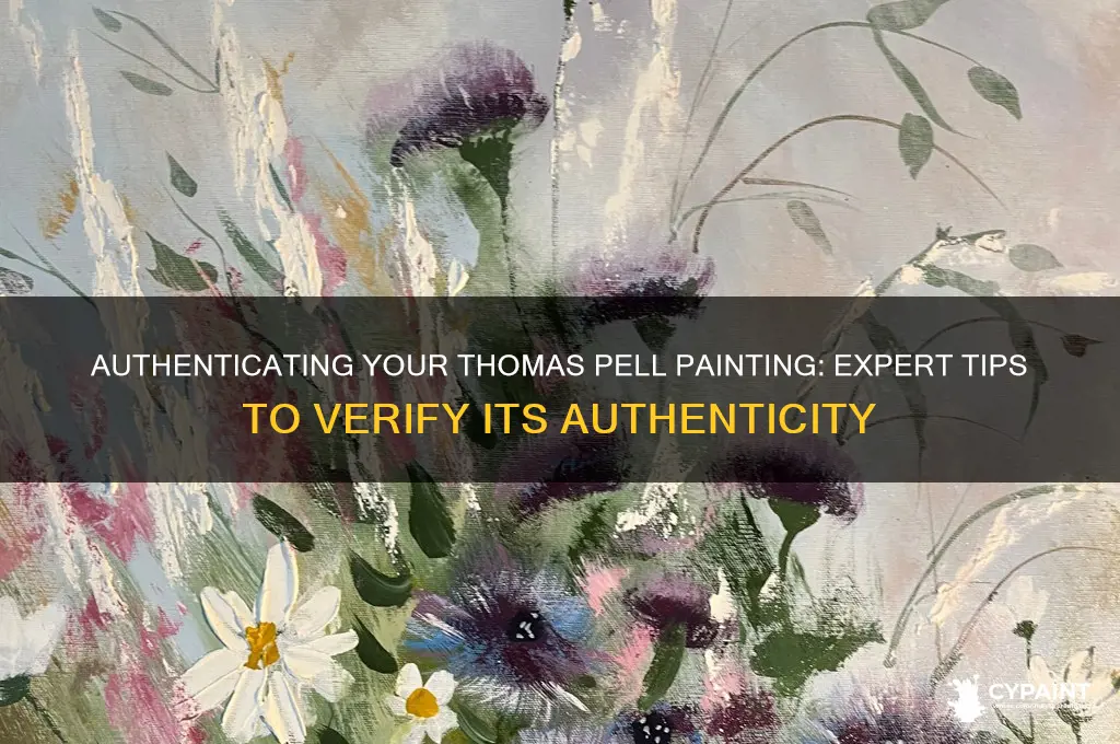 how to tell if my thomas pell painting is real