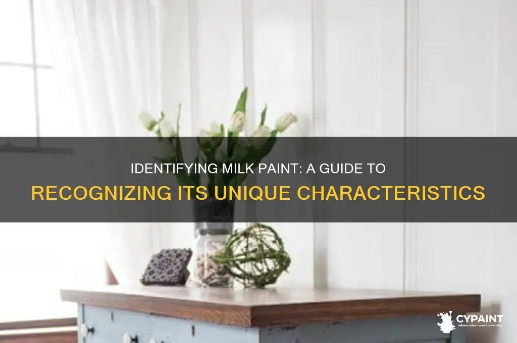 how to tell if paint is milk paint