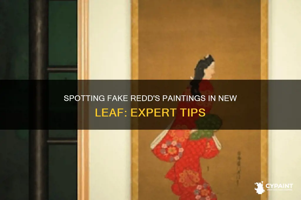 how to tell if redds painting is fake new leaf