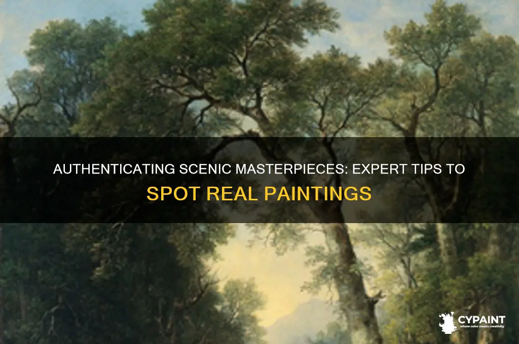 how to tell if scenic painting is real