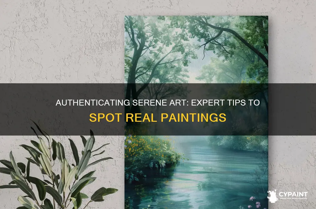 how to tell if serene painting is real