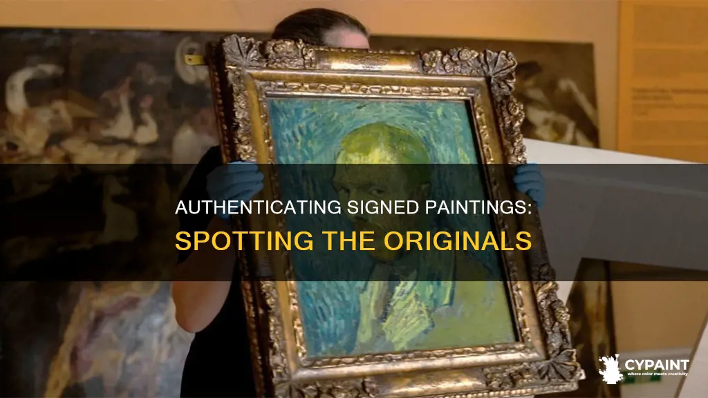 how to tell if signed painting is an original