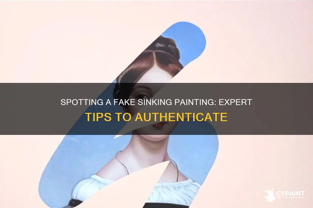 how to tell if sinking painting is fake